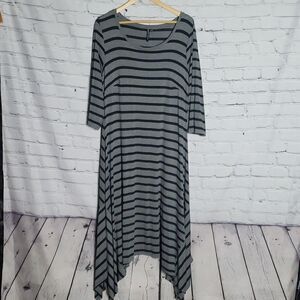 Capsule Black and Gray Stripped Dress